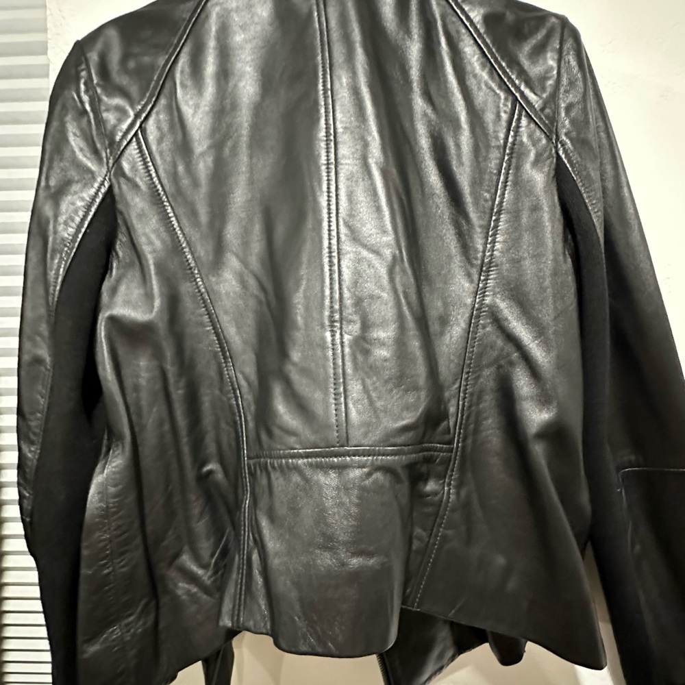 Nordstrom Black Leather Moto Jacket - Picture 11 of 14